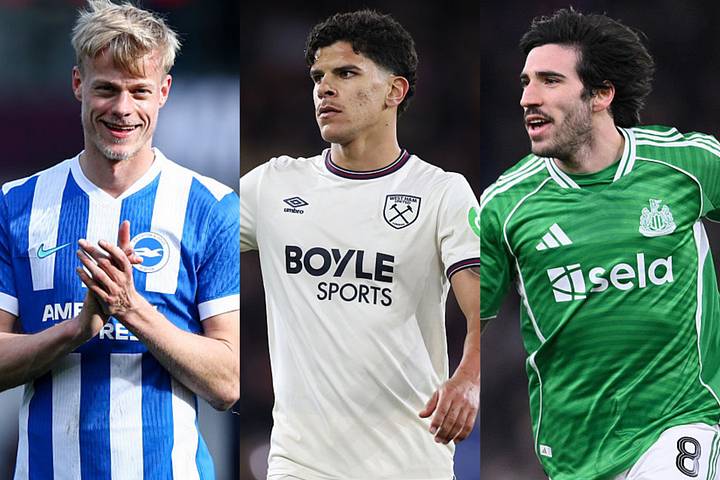 Jan-Paul van Hecke, Mateus Fernandes, Sandro Tonali 扬-保罗·范赫克、马特乌斯·费尔南德斯、桑德罗·托纳利