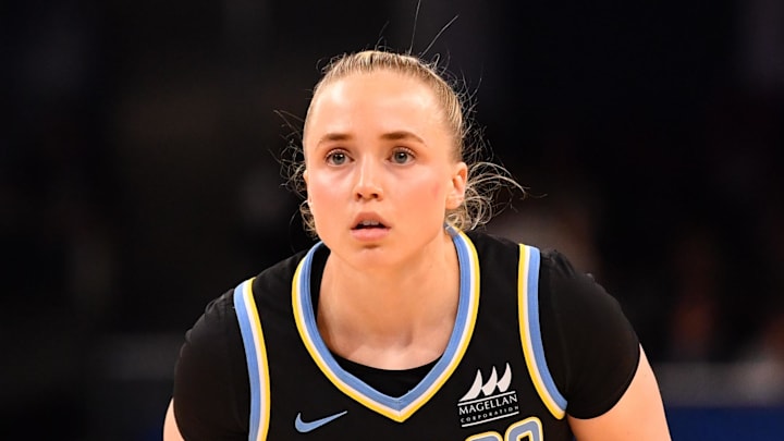 May 29, 2025; Chicago, Illinois, USA; Chicago Sky guard Hailey Van Lith (2) is seen during the first half against the Dallas Wings at the Wintrust Arena. Mandatory Credit: Patrick Gorski-Imagn Images May 29, 2025; Chicago, Illinois, USA; Chicago Sky guard Hailey Van Lith (2) is seen during the first half against the Dallas Wings at the Wintrust Arena. Mandatory Credit: Patrick Gorski-Imagn Images