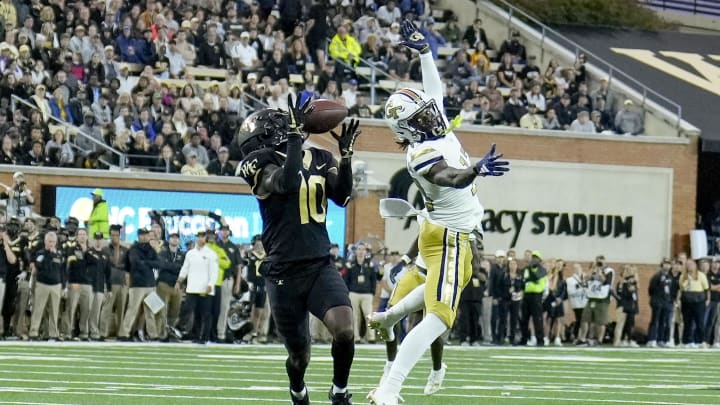 Sep 23, 2023; Winston-Salem, North Carolina, USA;  Wake Forest Demon Deacons defensive back DaShawn