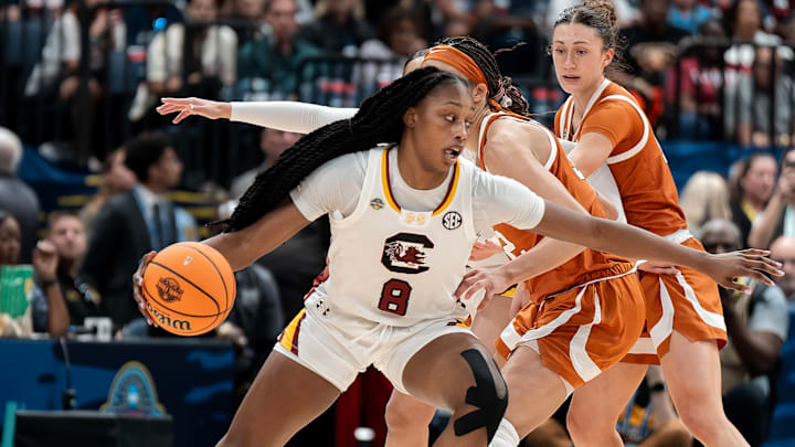 Freshman Joyce Edwards had 13 points and 11 rebounds off the bench in the Gamecocks’ win over the Longhorns. Freshman Joyce Edwards had 13 points and 11 rebounds off the bench in the Gamecocks’ win over the Longhorns.