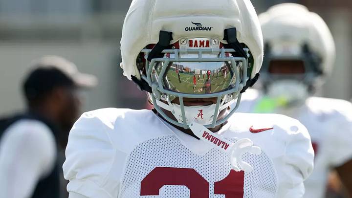 Alabama Defensive Back Dre Kirkpatrick Jr. (21) during pratice during practice at Thomas-Drew Practice Fields in Tuscaloosa, AL on Tuesday,  8/18/26