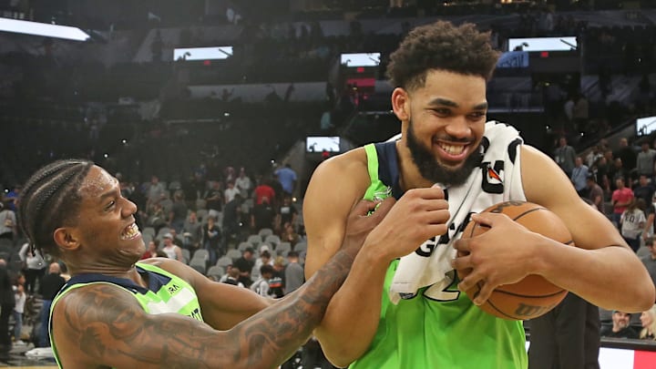 Minnesota Timberwolves' Karl-Anthony Towns.