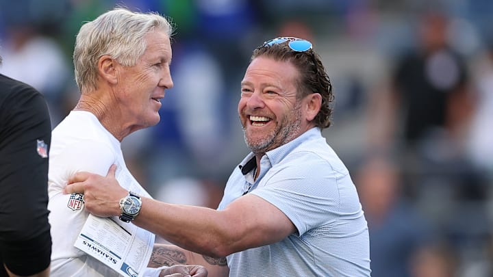 John Schneider of the Seattle Seahawks John Schneider of the Seattle Seahawks