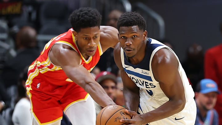 Anthony Edwards, Minnesota Timberwolves and De'Andre Hunter, Atlanta Hawks