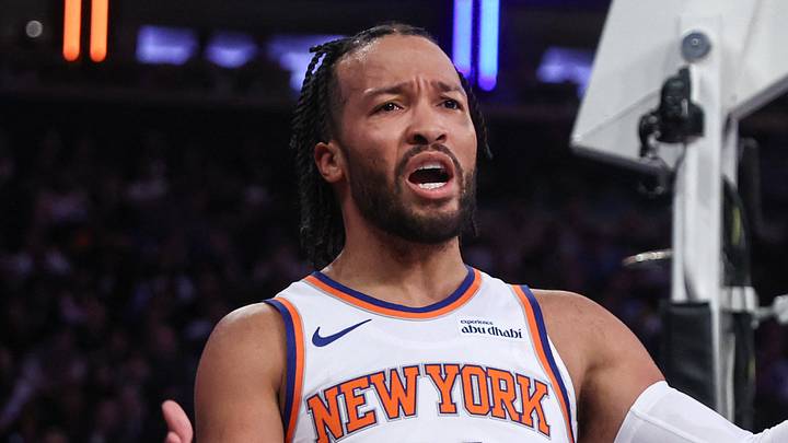 Nov 12, 2025; New York, New York, USA; New York Knicks guard Jalen Brunson (11) reacts after getting called for a foul in the first quarter against the Orlando Magic at Madison Square Garden. Mandatory Credit: Wendell Cruz-Imagn Images Nov 12, 2025; New York, New York, USA; New York Knicks guard Jalen Brunson (11) reacts after getting called for a foul in the first quarter against the Orlando Magic at Madison Square Garden. Mandatory Credit: Wendell Cruz-Imagn Images