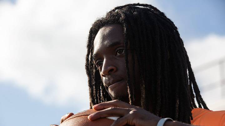 Refugio s Ernest Campbell watches team practice at the high school on Aug. 4, 2023, in Texas. Refugio s Ernest Campbell watches team practice at the high school on Aug. 4, 2023, in Texas.