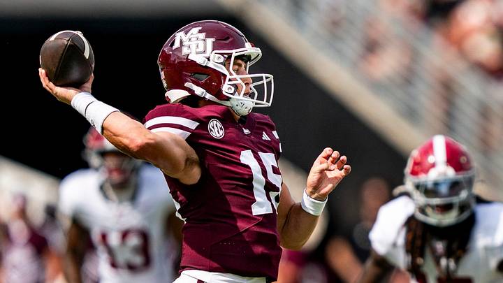 Mississippi State quarterback Parker “Billy” Puckett (15) passes the ball during a college football game between Mississippi State and Alabama at Davis Wade Stadium in Starkville, Miss., on Saturday, Oct. 3, 2026. Alabama defeated Mississippi State 56-23. Mississippi State quarterback Parker “Billy” Puckett (15) passes the ball during a college football game between Mississippi State and Alabama at Davis Wade Stadium in Starkville, Miss., on Saturday, Oct. 3, 2026. Alabama defeated Mississippi State 56-23.