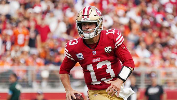The San Francisco 49ers and quarterback Brock Purdy are favored in Week 6. The San Francisco 49ers and quarterback Brock Purdy are favored in Week 6.