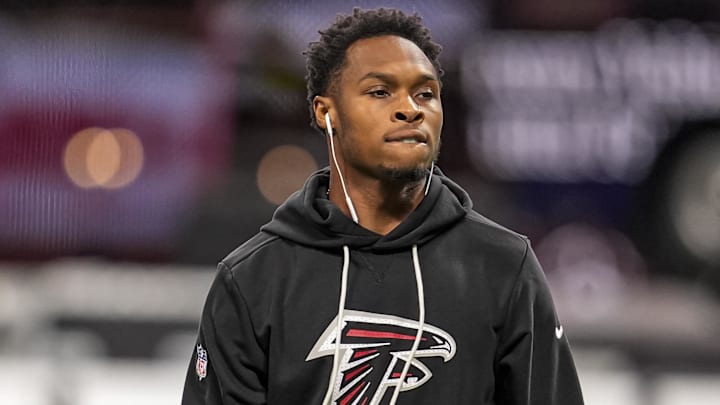 Darnell Mooney WR Atlanta Falcons. Mandatory Credit: Dale Zanine-Imagn Images