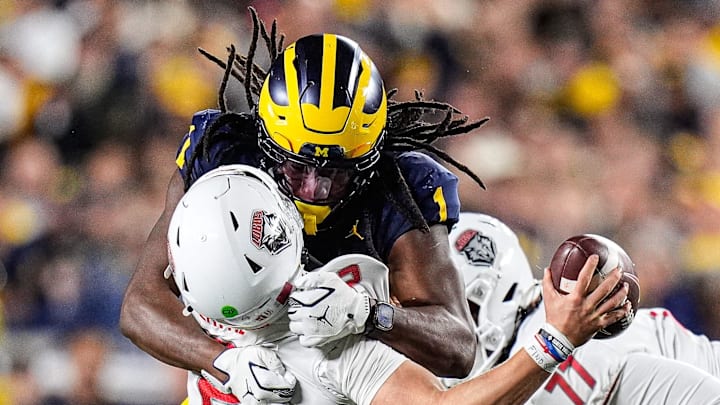 Michigan linebacker Jaishawn Barham will be suspended for the first half of the Wolverines' Week 2 matchup against Oklahoma.