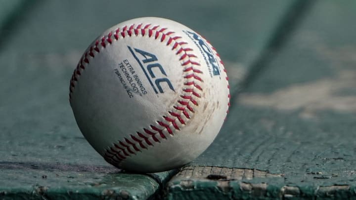 An ACC branded baseball