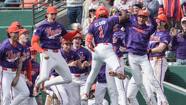 Clemson Baseball is ranked No. 15 in the D1 Baseball Week 2 rankings, moving up four spots from their initial preseason mark. Clemson Baseball is ranked No. 15 in the D1 Baseball Week 2 rankings, moving up four spots from their initial preseason mark.