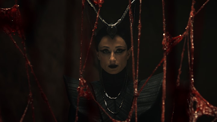 Natasha O'Keeffe (Lanfear) in The Wheel of Time season 3 finale.
