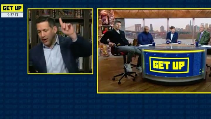 Adam Schefter takes a call live on ‘Get Up.'