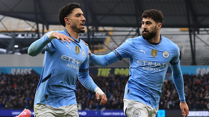 Omar Marmoush (left) and Joško Gvardiol (right) should both feature against Manchester United. 