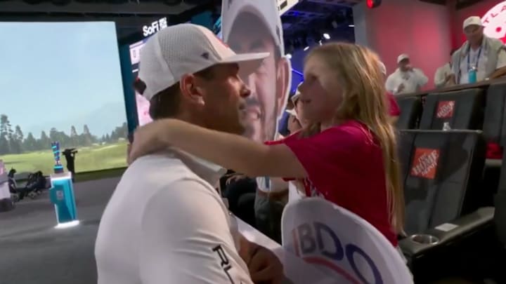 Billy Horschel got a pep talk from one of his biggest fans during the SoFi Cup final.