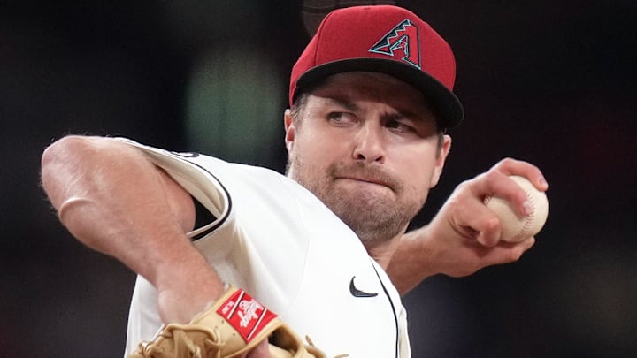 Arizona Diamondbacks' Jalen Beeks (68) pitches against the Washington Nationals at Chase Field in Phoenix on June 1, 2025. Arizona Diamondbacks' Jalen Beeks (68) pitches against the Washington Nationals at Chase Field in Phoenix on June 1, 2025.