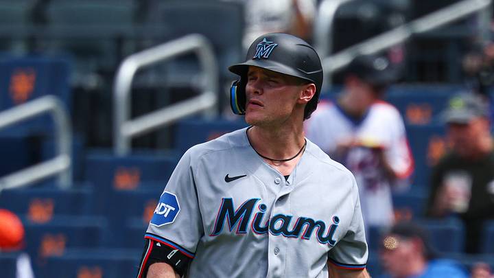 Miami Marlins right fielder Griffin Conine Miami Marlins right fielder Griffin Conine