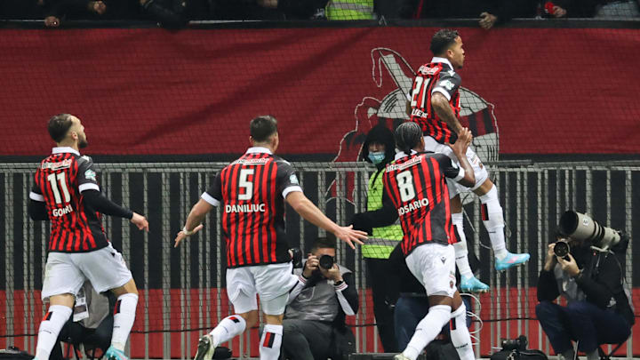 Le trio offensif de l'OGC Nice a envoyé le Gym en demi-finale.