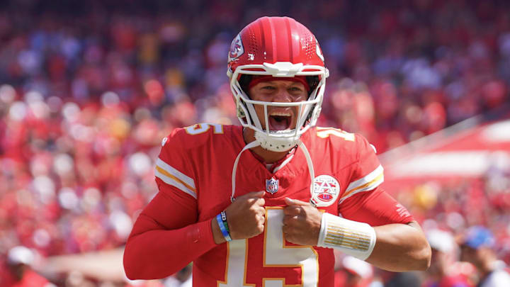 Kansas City Chiefs quarterback Patrick Mahomes. Kansas City Chiefs quarterback Patrick Mahomes.