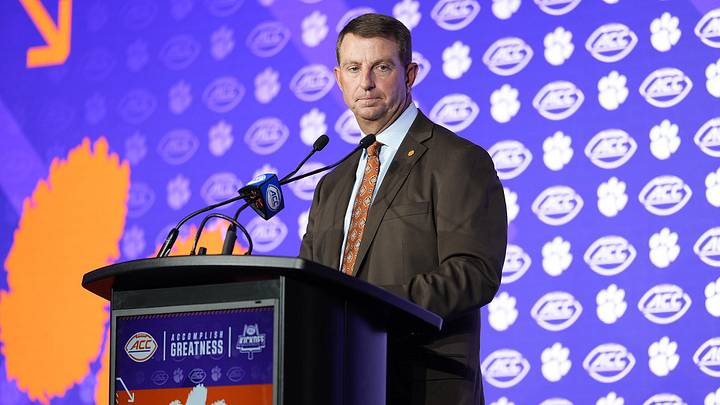 Clemson head coach Dabo Swinney now knows where he will be playing for every game in the month of September. Clemson head coach Dabo Swinney now knows where he will be playing for every game in the month of September.