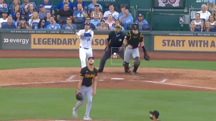 Jan Caglianone and the Pittsburgh Pirates react to a home run.