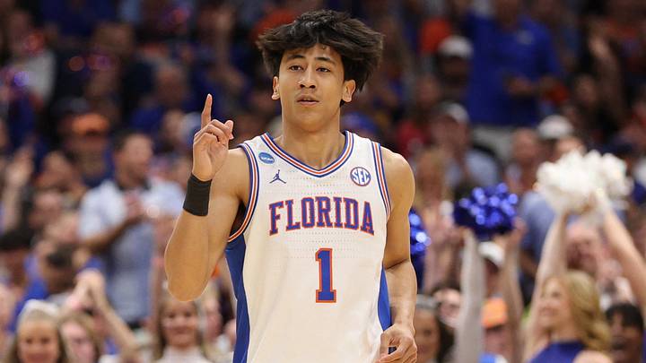 Mar 22, 2026; Tampa, FL, USA; Florida Gators guard Xaivian Lee (1) reacts after a play against the Iowa Hawkeyes in the first half during a second round game of the men's 2026 NCAA Tournament at Benchmark International Arena. Mar 22, 2026; Tampa, FL, USA; Florida Gators guard Xaivian Lee (1) reacts after a play against the Iowa Hawkeyes in the first half during a second round game of the men's 2026 NCAA Tournament at Benchmark International Arena.