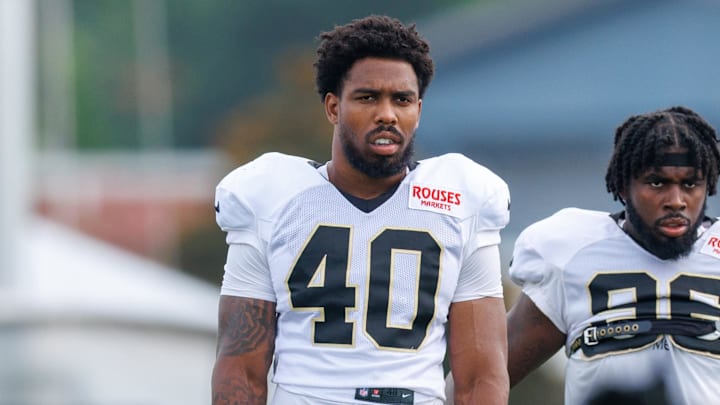 New Orleans Saints defensive end Fadil Diggs 
