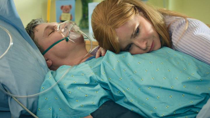 My Life with the Walter Boys. (L to R) Marc Blucas as George Walter, Sarah Rafferty as Katherine Walter in episode 301 of My Life with the Walter Boys. 