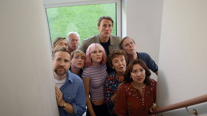 Branka Katić, Phil Davis, Oliver Chris, Roderick Smith, Rafe Spall, Cooper Turner, Scarlett Rayner, Marian McLoughlin and Esther Smith in "Trying," now streaming on Apple TV.
Branka Katić, Phil Davis, Oliver Chris, Roderick Smith, Rafe Spall, Cooper Turner, Scarlett Rayner, Marian McLoughlin and Esther Smith in "Trying," now streaming on Apple TV.