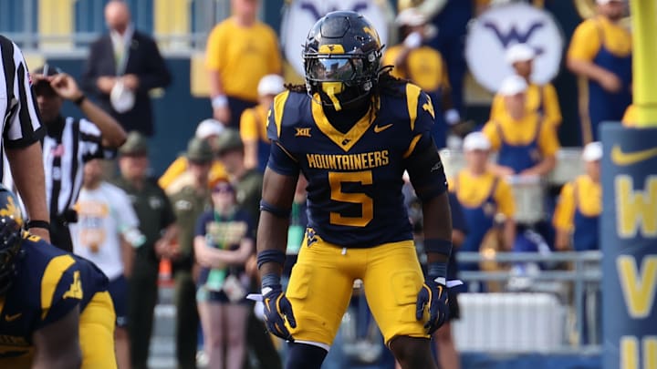 West Virginia University safety Fred Perry