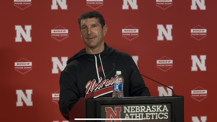 Nebraska speical teams coordinator Mike Ekeler.