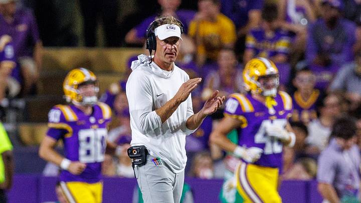LSU Tigers head coach Lane Kiffin. Mandatory Credit: Stephen Lew-Imagn Images LSU Tigers head coach Lane Kiffin. Mandatory Credit: Stephen Lew-Imagn Images