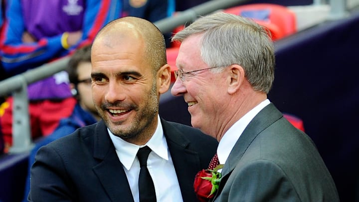 Sir Alex Ferguson and Pep Guardiola