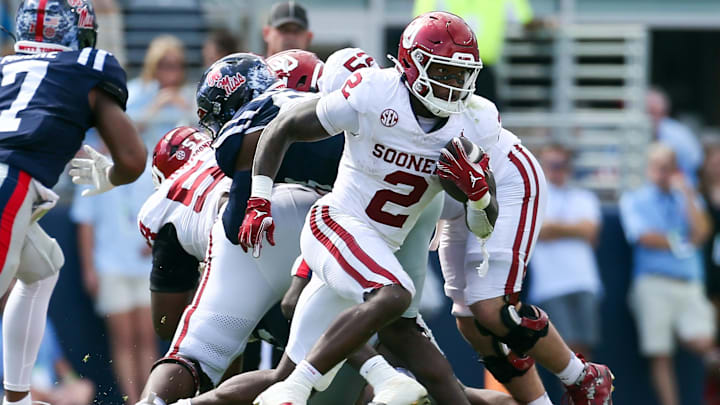 Oklahoma running back Jovantae Barnes Oklahoma running back Jovantae Barnes