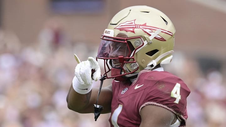 Florida State Seminoles wide receiver Squirrel White Florida State Seminoles wide receiver Squirrel White