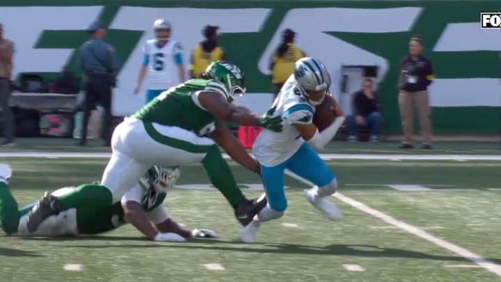 Bryce Young left Sunday's game early due to injury. 