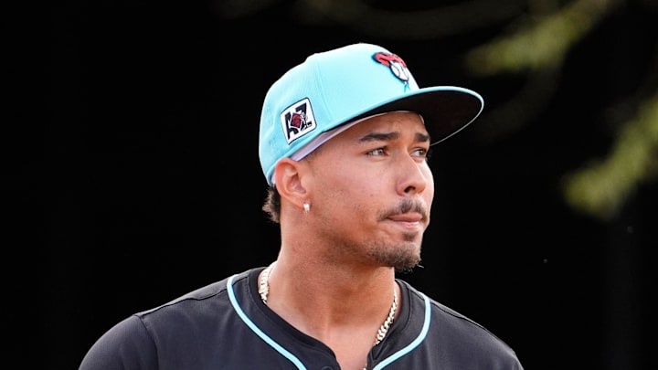 Arizona Diamondbacks pitcher Justin Martinez during spring training workouts at Salt River Fields at Talking Stick on Feb. 14, 2025, in Scottsdale. Arizona Diamondbacks pitcher Justin Martinez during spring training workouts at Salt River Fields at Talking Stick on Feb. 14, 2025, in Scottsdale.