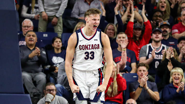 Gonzaga Bulldogs forward Ben Gregg.