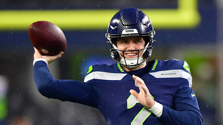 Drew Lock of the Seattle Seahawks
