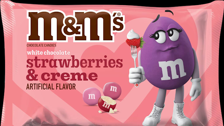 M&M's White Chocolate Strawberries and Creme. Image courtesy Mars