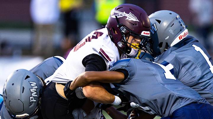 Pocono Mountain West High School football fell to Lehighton 35-0 in a weather-delayed Week 2 contest on September 3 and 4, 2026 in Pocono Summit, Pa.