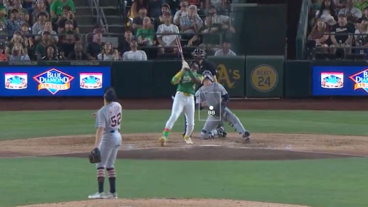 Lawrence Butler watched a pop fly that turned into a double-play.