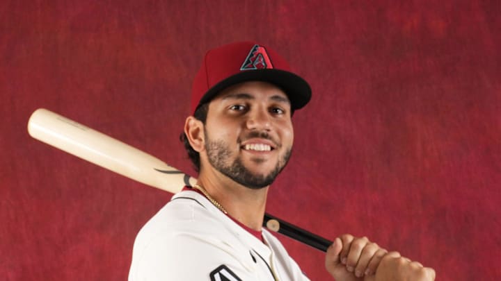 Adrian Del Castillo during photo day at Salt River Fields at Talking Stick on Feb. 21, 2024.
