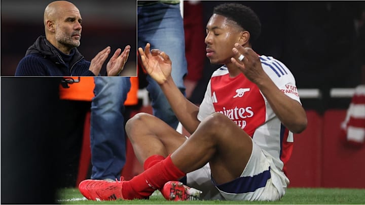 Pep Guardiola was probed about Myles Lewis-Skelly's cheeky celebration Pep Guardiola was probed about Myles Lewis-Skelly's cheeky celebration