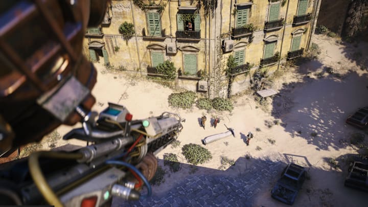 A player snipes from the roof in Arc Raiders