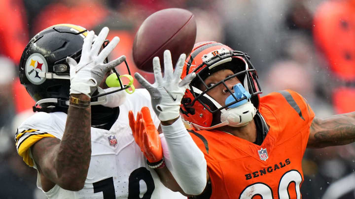 Diontae Johnson had 51 receptions for 717 yards and five touchdowns for the Steelers during the 2023 season.