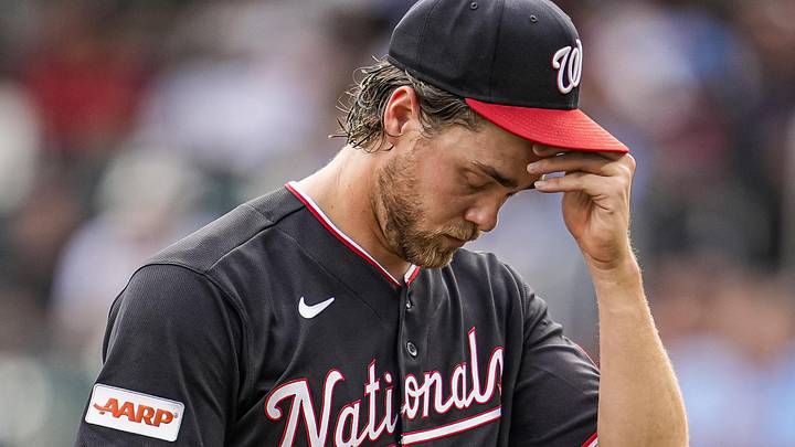 Washington Nationals pitcher Jake Irvin