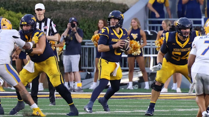 West Virginia University quarterback Nicco Marchiol