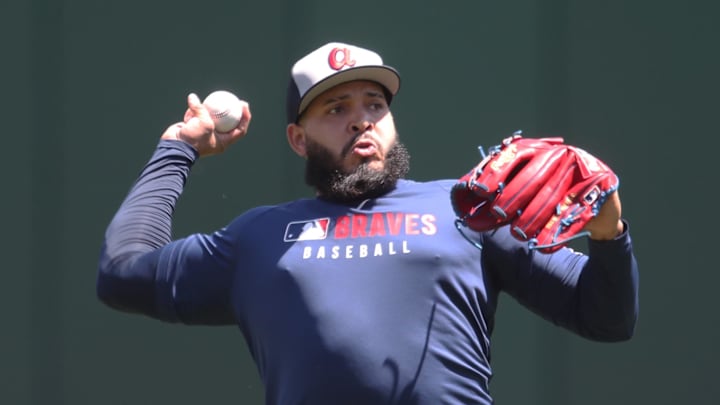 Atlanta Braves relief pitcher Daysbel Hernandez